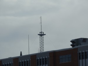 WIQH tower at Concord-Carlisle Regional High School