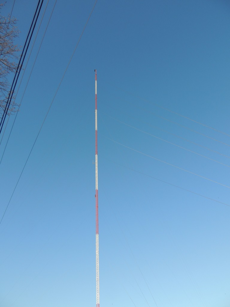 WZCY-FM's tall tower in Elizabeth town, licensed to Hershey, PA.